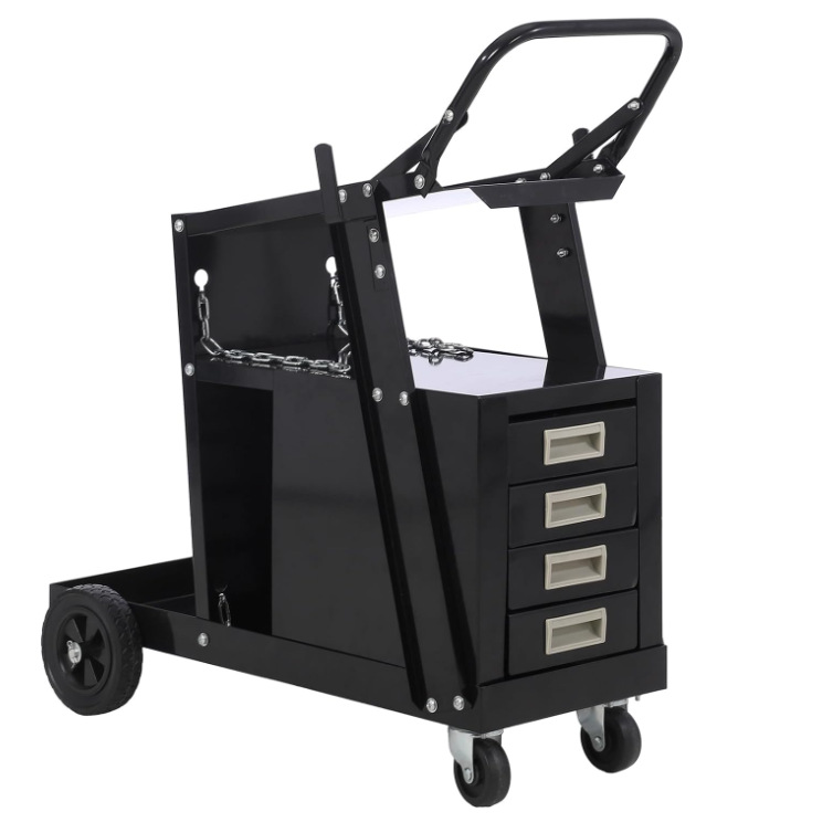 Welding Tools In Workshop - Carrello per saldatura mobile a cassetti